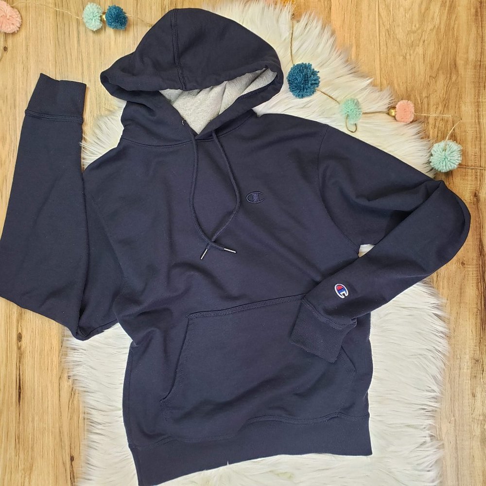 Champion Navy Hoodie Sweatshirt